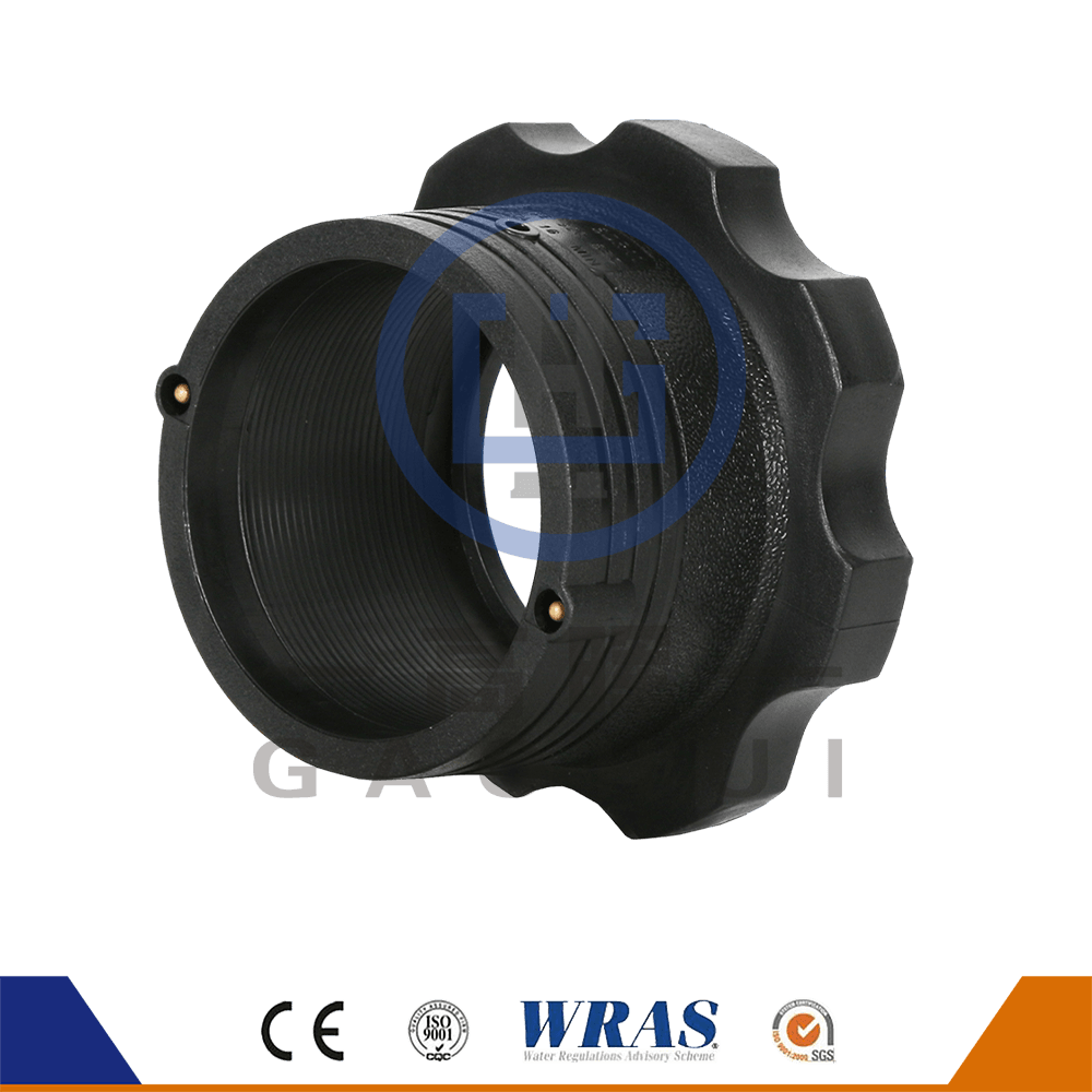 HDPE Molded Electro Fusion Stub Flange Stub End Flange Adapter para abastecimento de água