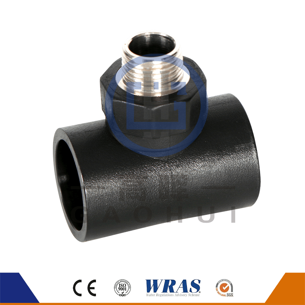 Tee de thread masculino hdpe