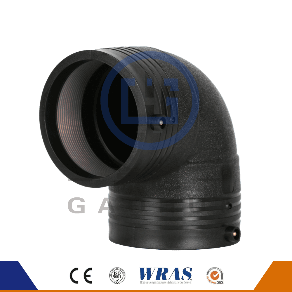 HDPE Molded Electro Fusion 90 graus Bend para abastecimento de água