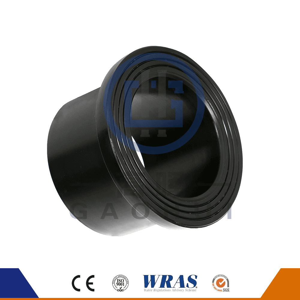 Flange de fusão de bunda moldada HDPE ENDE